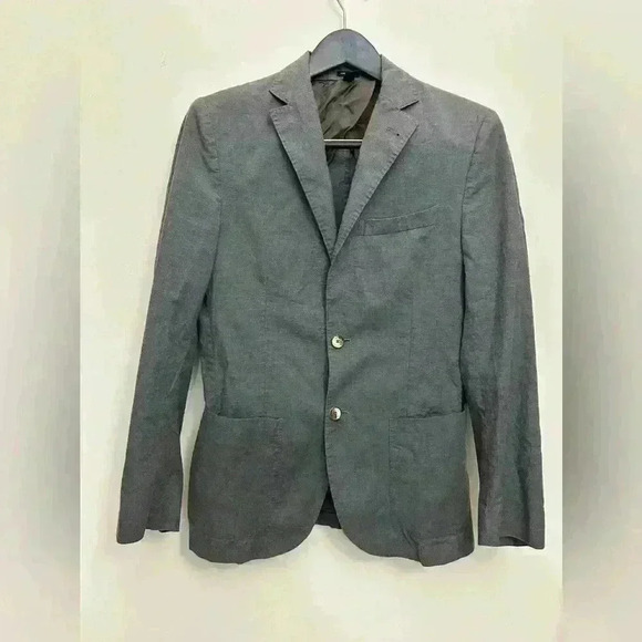 Massimo Dutti Blazer Men's Finest Italian Fabric Cotton Half Lined Size US 36 - Picture 1 of 10